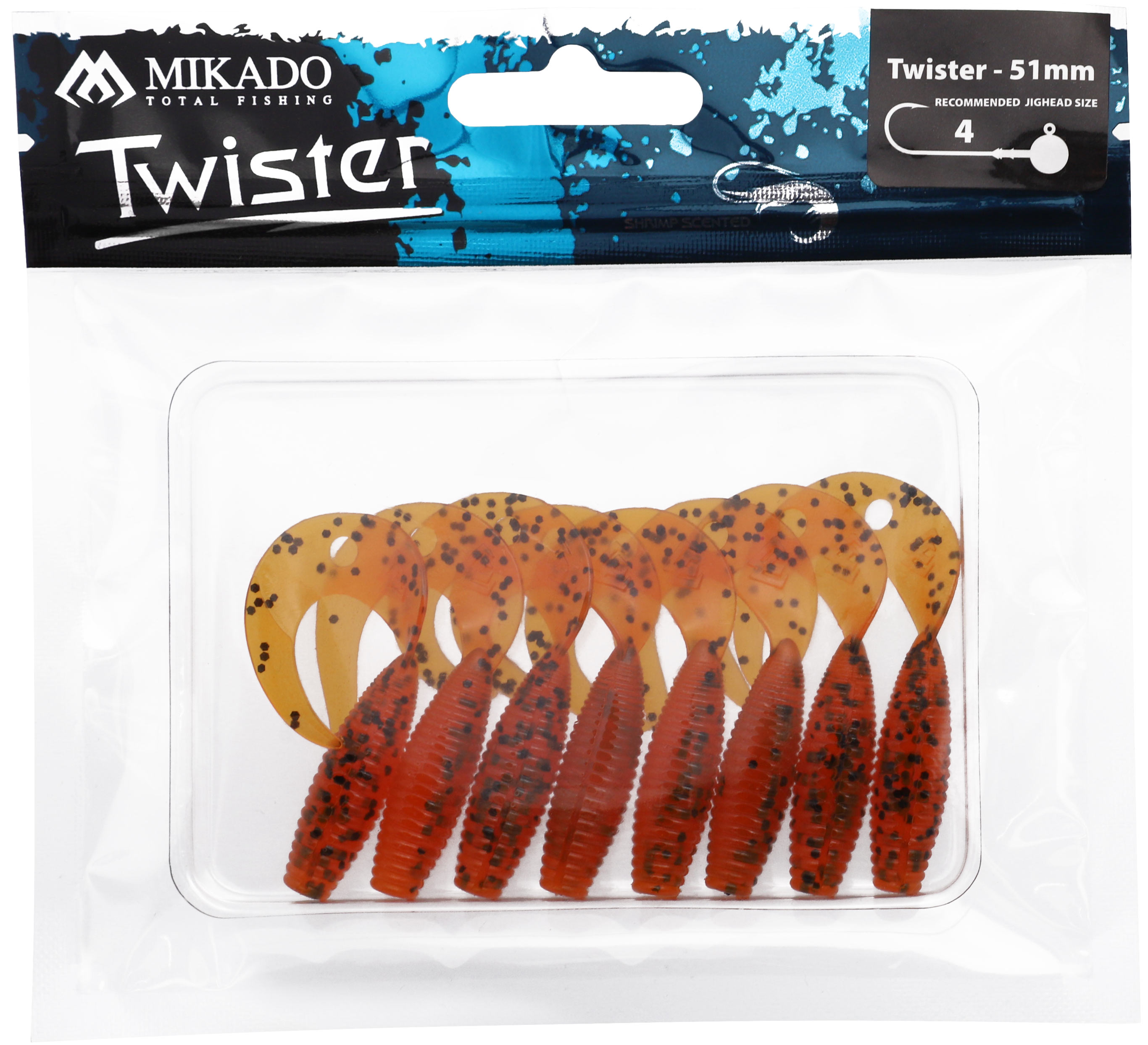 LURE - TWISTER 51mm/ PEPPER TEA - 8 pcs.