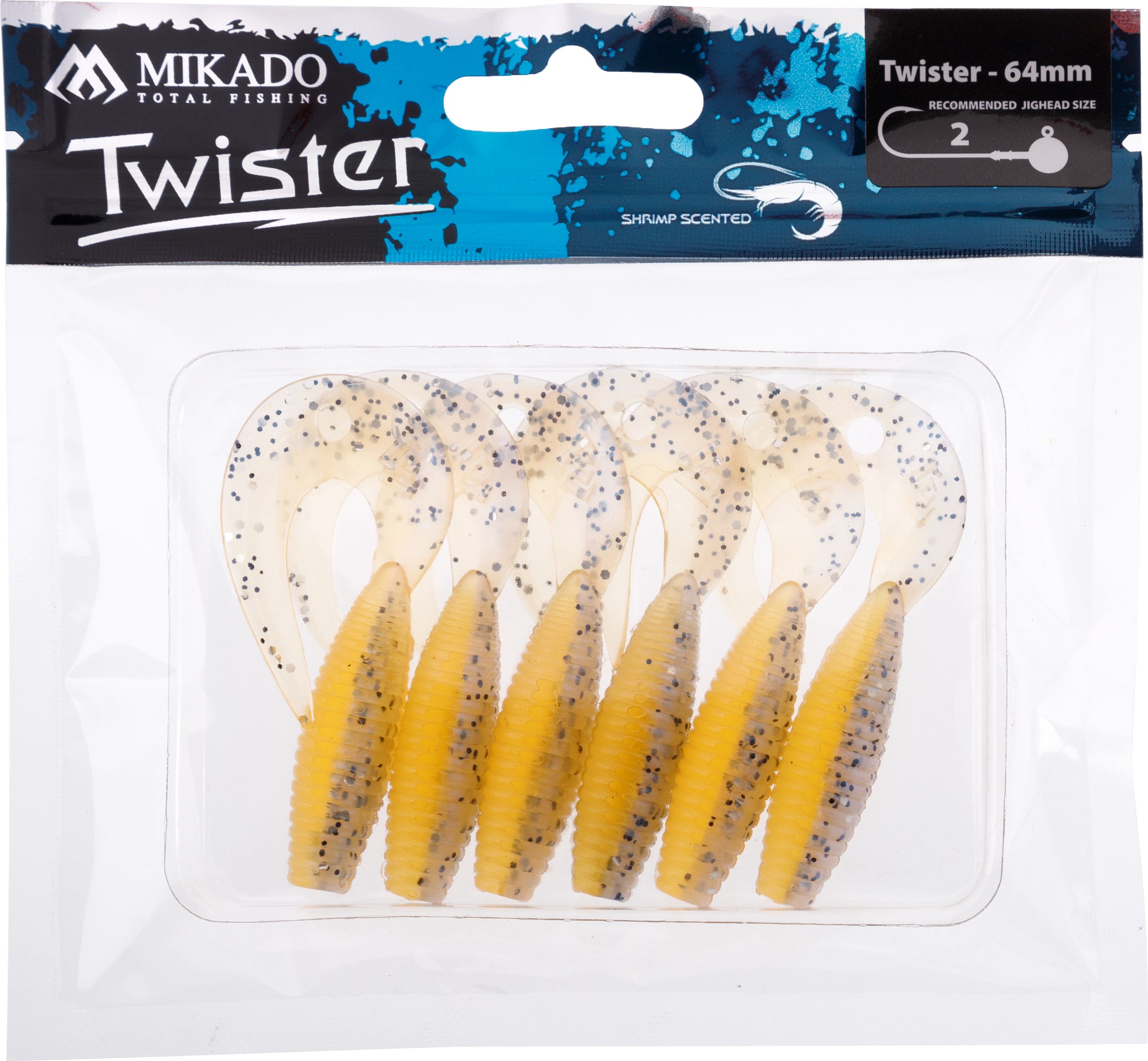 LURE - TWISTER 64mm/ SALTY CARMEL - 6 pcs.