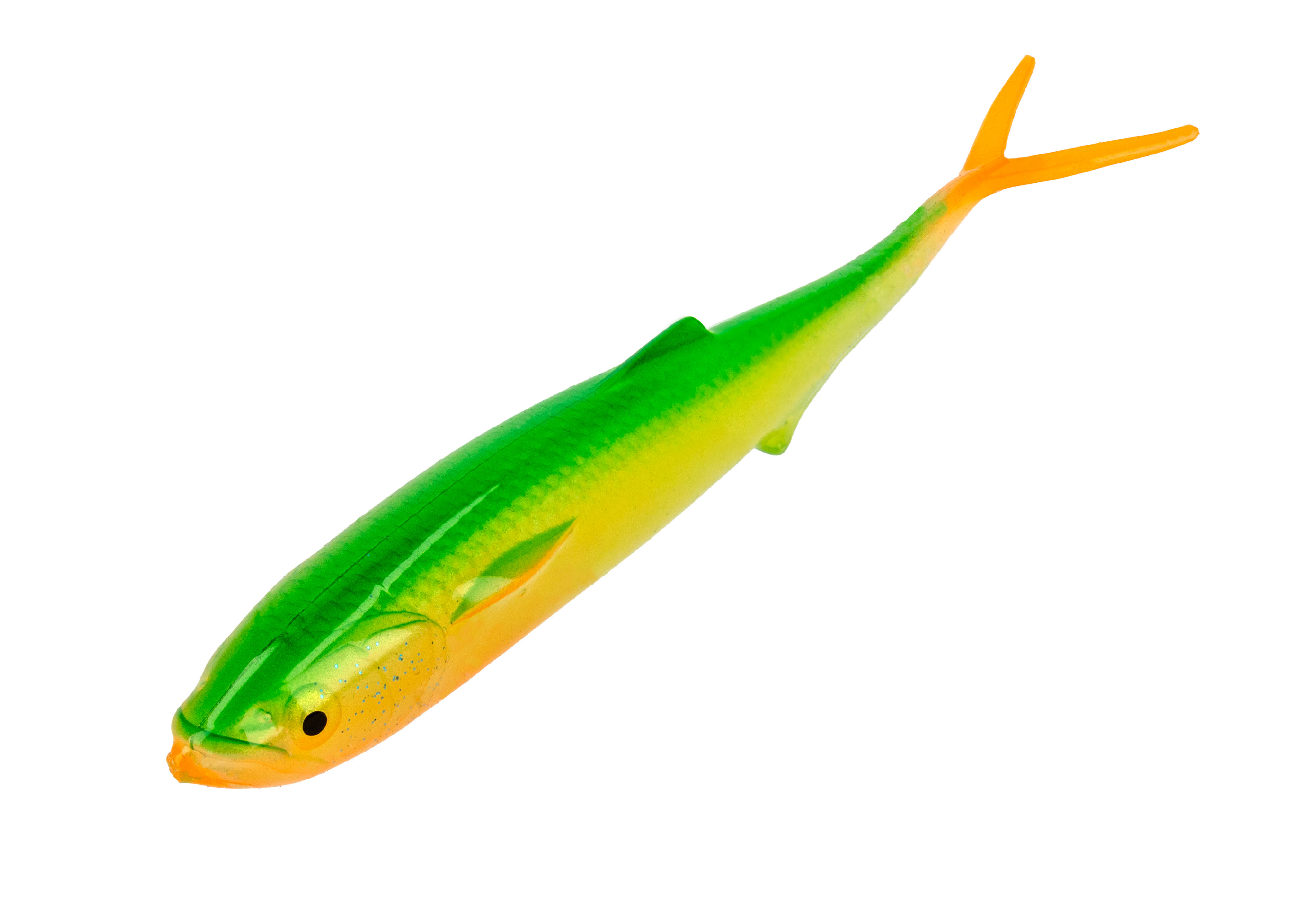 NÁSTRAHA - MFT V-TAIL 17cm/22g/FLUO GREEN - 1 ks.