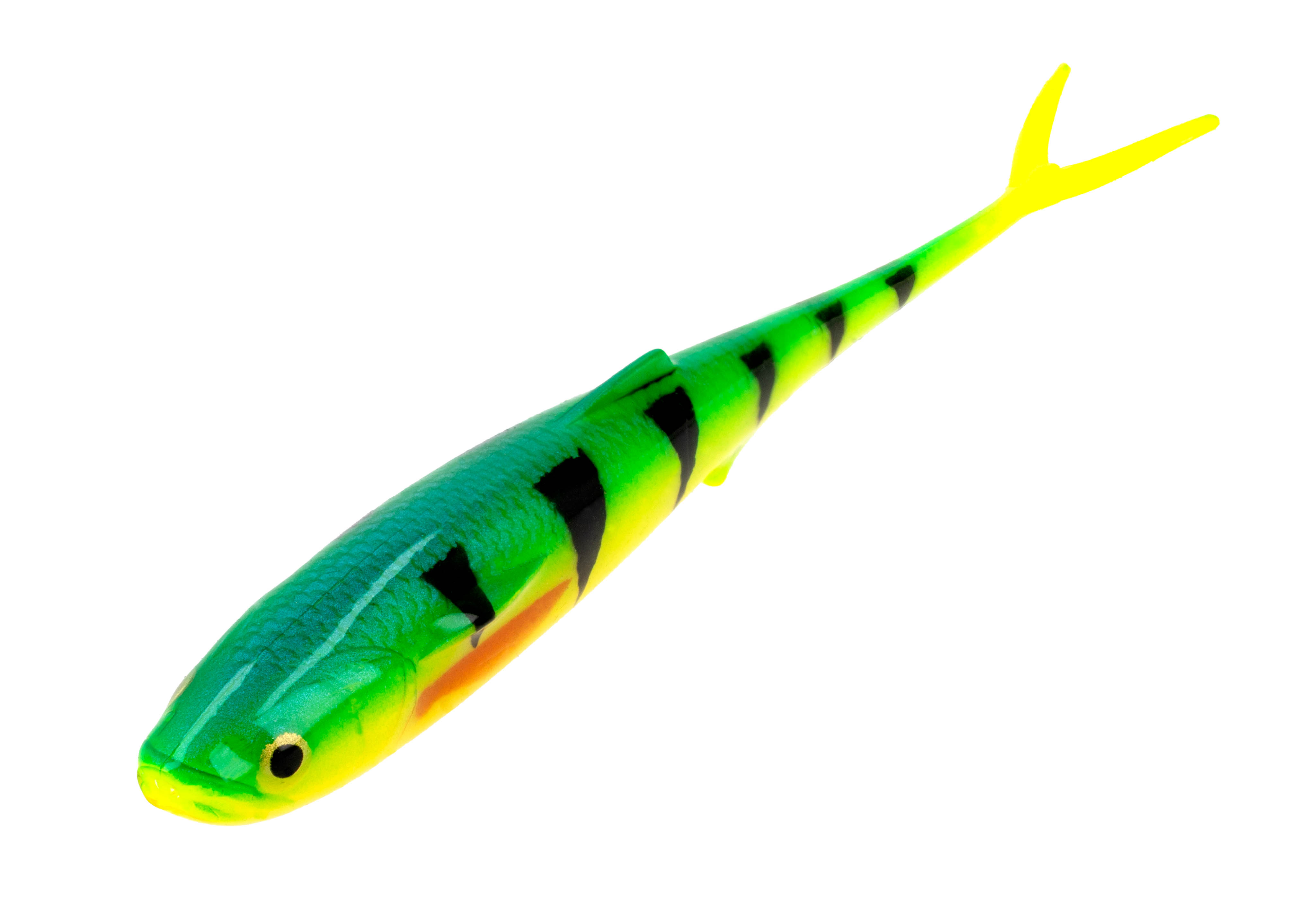 NÁSTRAHA - MFT V-TAIL 17cm/22g/FIRE TIGER - 1 ks.