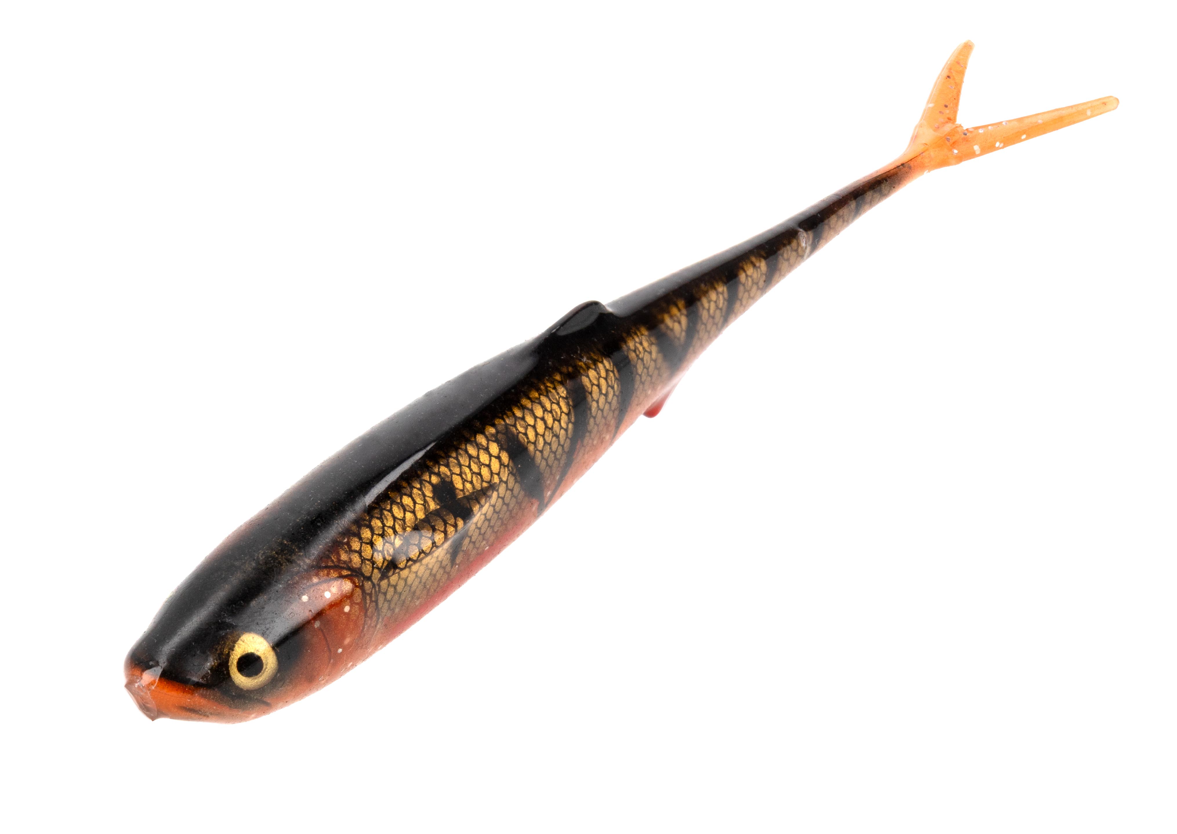 NÁSTRAHA - MFT V-TAIL 17cm/22g/ORANGE PERCH - 1 ks.