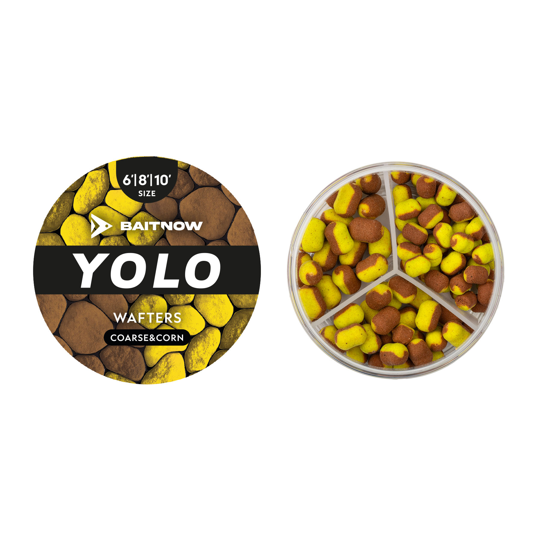 BaitNow Wafters Method Feeder Yolo Yellow & Bronze Coarse&corn Roz.6/8/10 24g