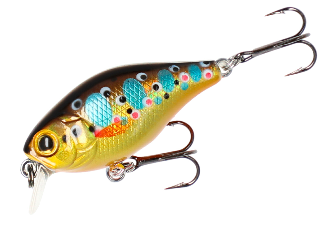 WOBBLER FISHUNTER BOLD HEAD - 4cm/BROWN TROUT - FLOATING - 1 pcs.