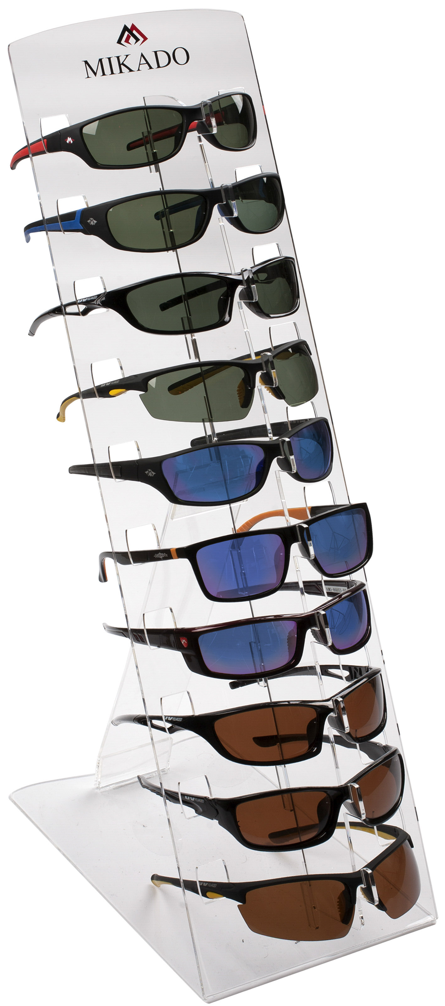 STAND - FOR SUNGLASSES - 10 COMPARTMENTS - 1 pcs.