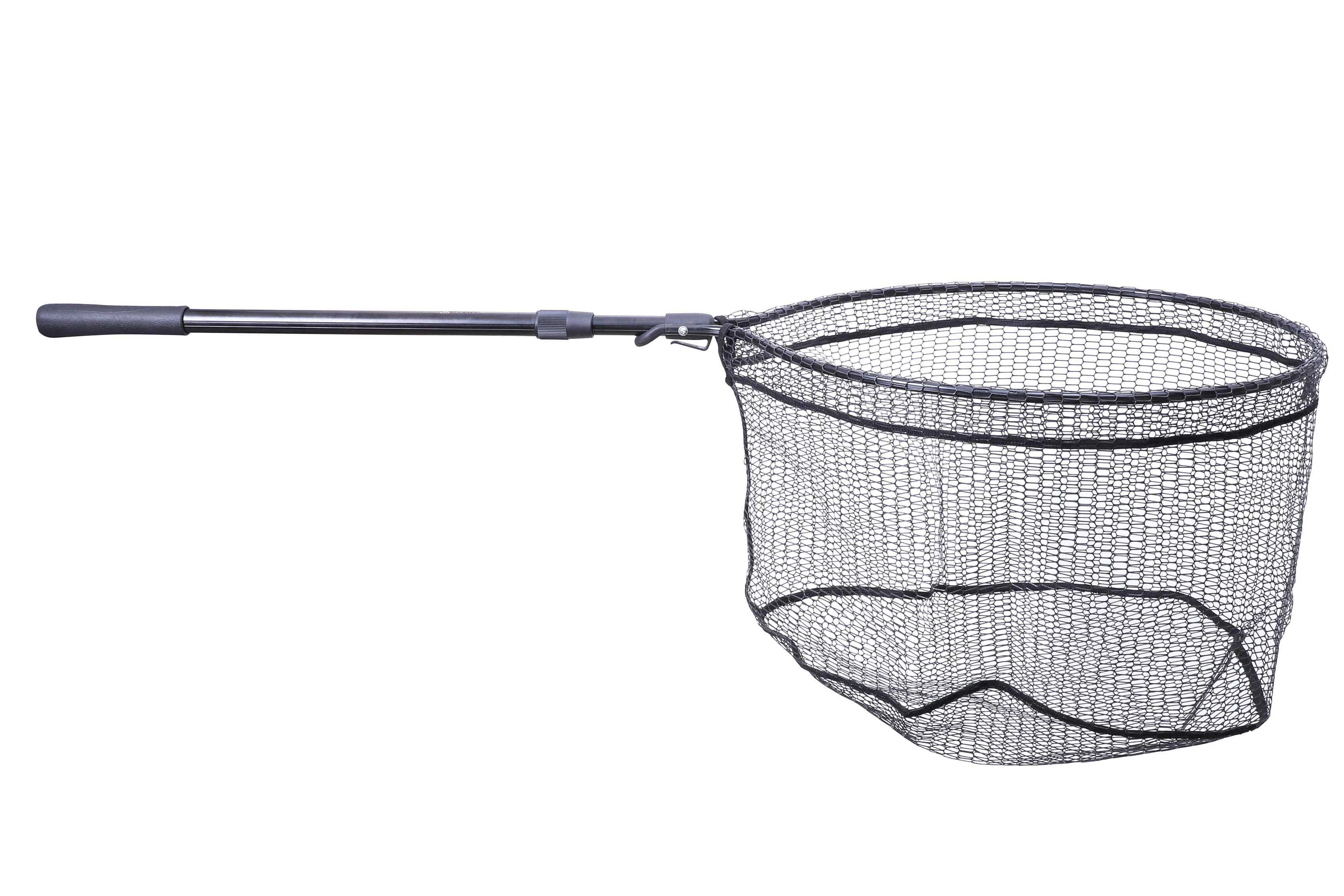 LANDING NET - FOLDABLE 170cm 60/50cm - RUBBER NET - DIAMETER 6x15mm - 1 pcs.