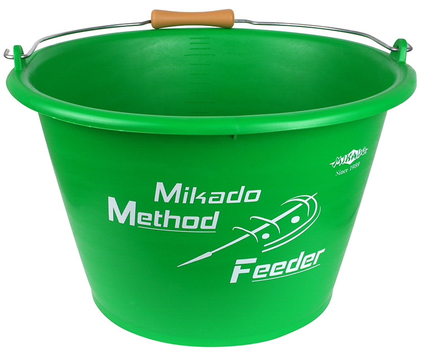 BUCKET - MIKADO METHOD FEEDER - capacity 17l - GREEN - 1 pcs.