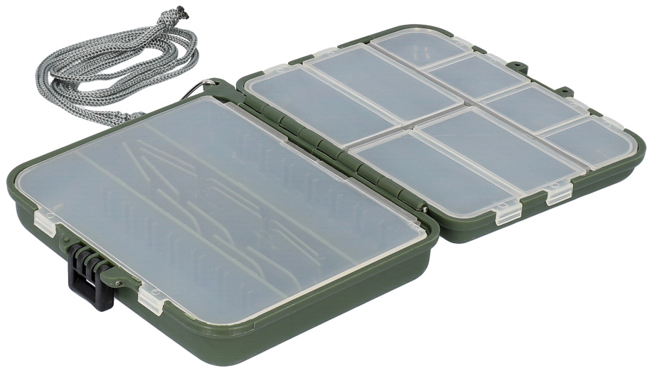 BOX - DOUBLE-SIDED FOR LURES, WITH HANDLE H376 (12.5x10.5x3.5cm) - 1 pcs.
