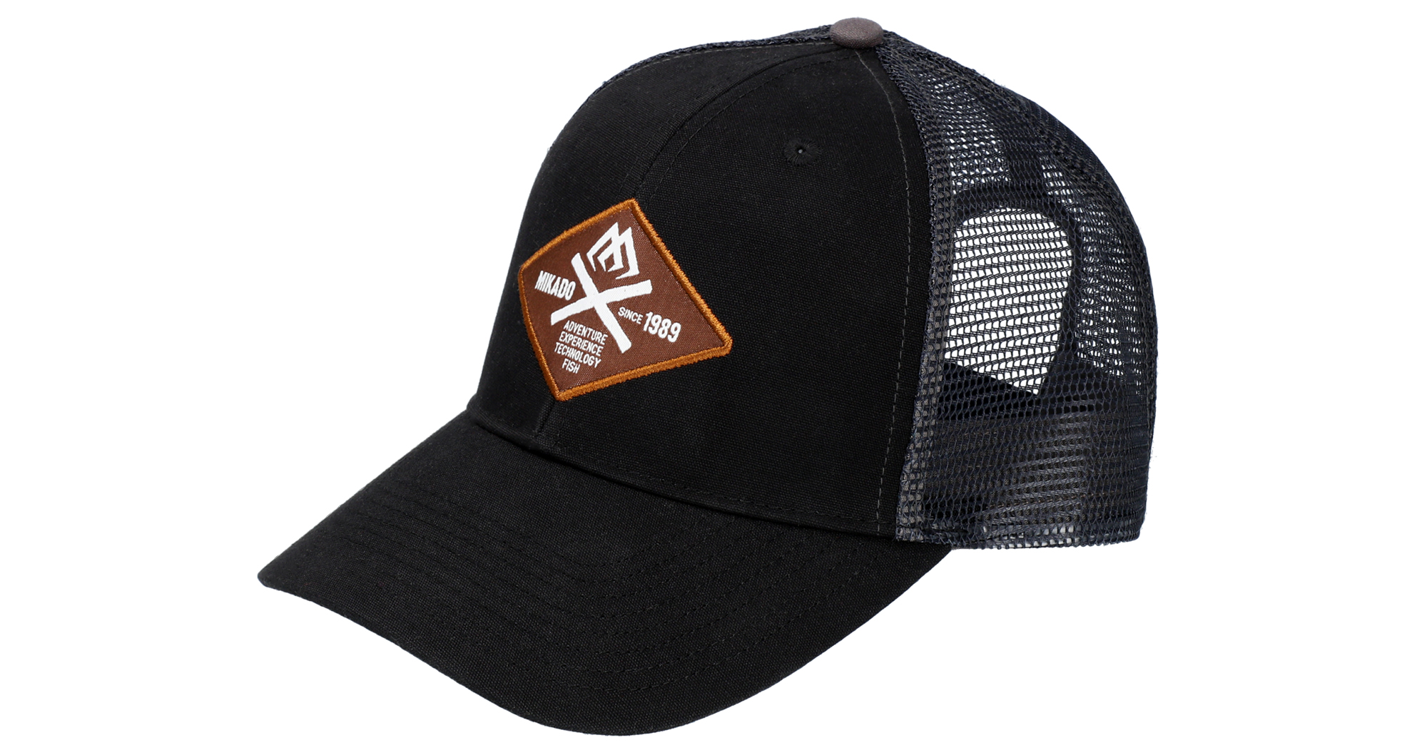 BASEBALL CAP - TRUCKER - MIKADO ADVENTURE - BLACK - 1 pcs.