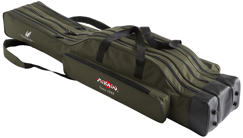 ROD HOLDALL - 3 COMPARTMENT 120cm RIGID - GREEN - 1 pcs.