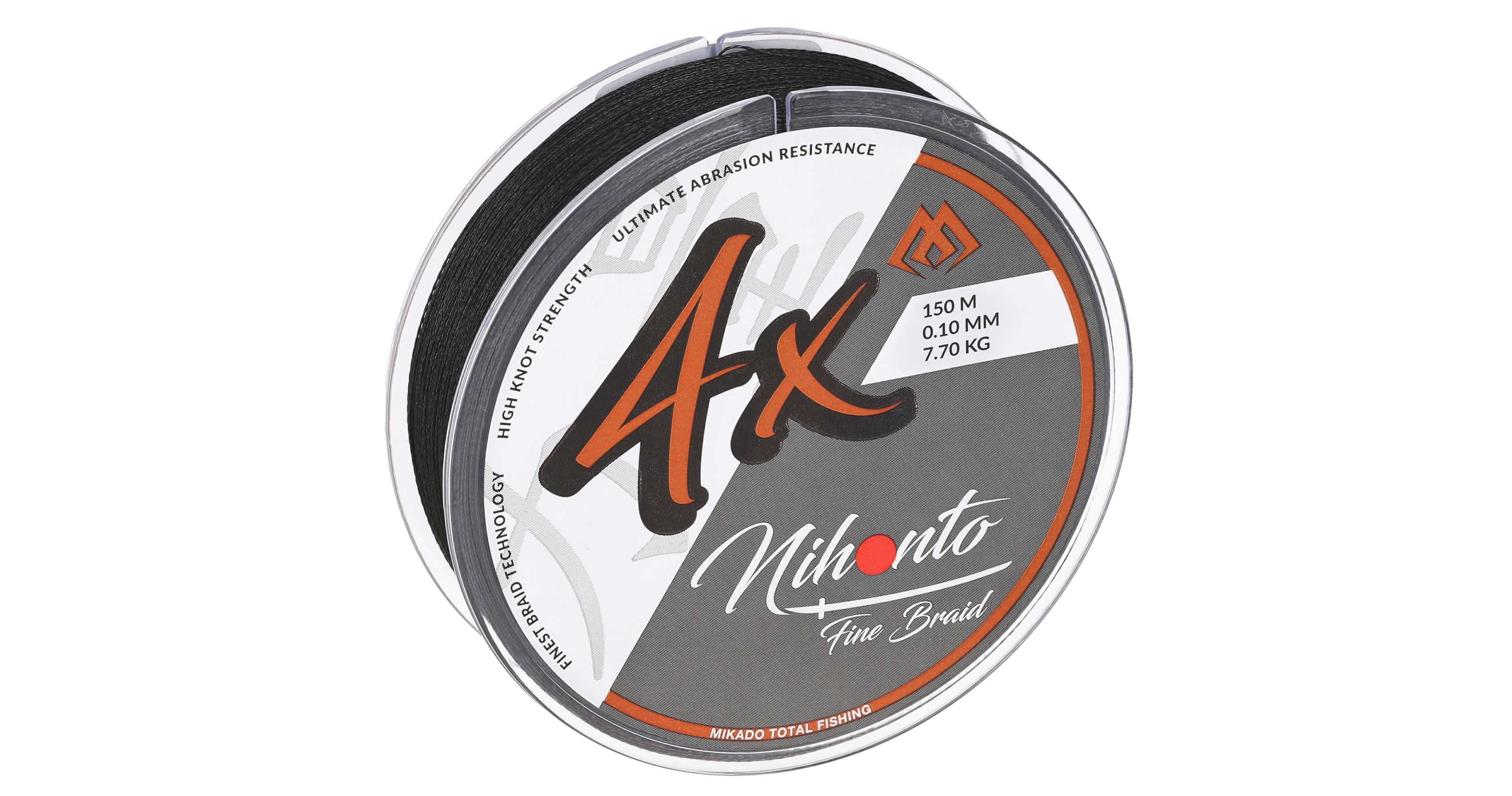 PLETENÁ ŠŇŮRA - NIHONTO FINE BRAID - 0.30mm/29.6kg/15m - ČERNÁ - 1 cívka