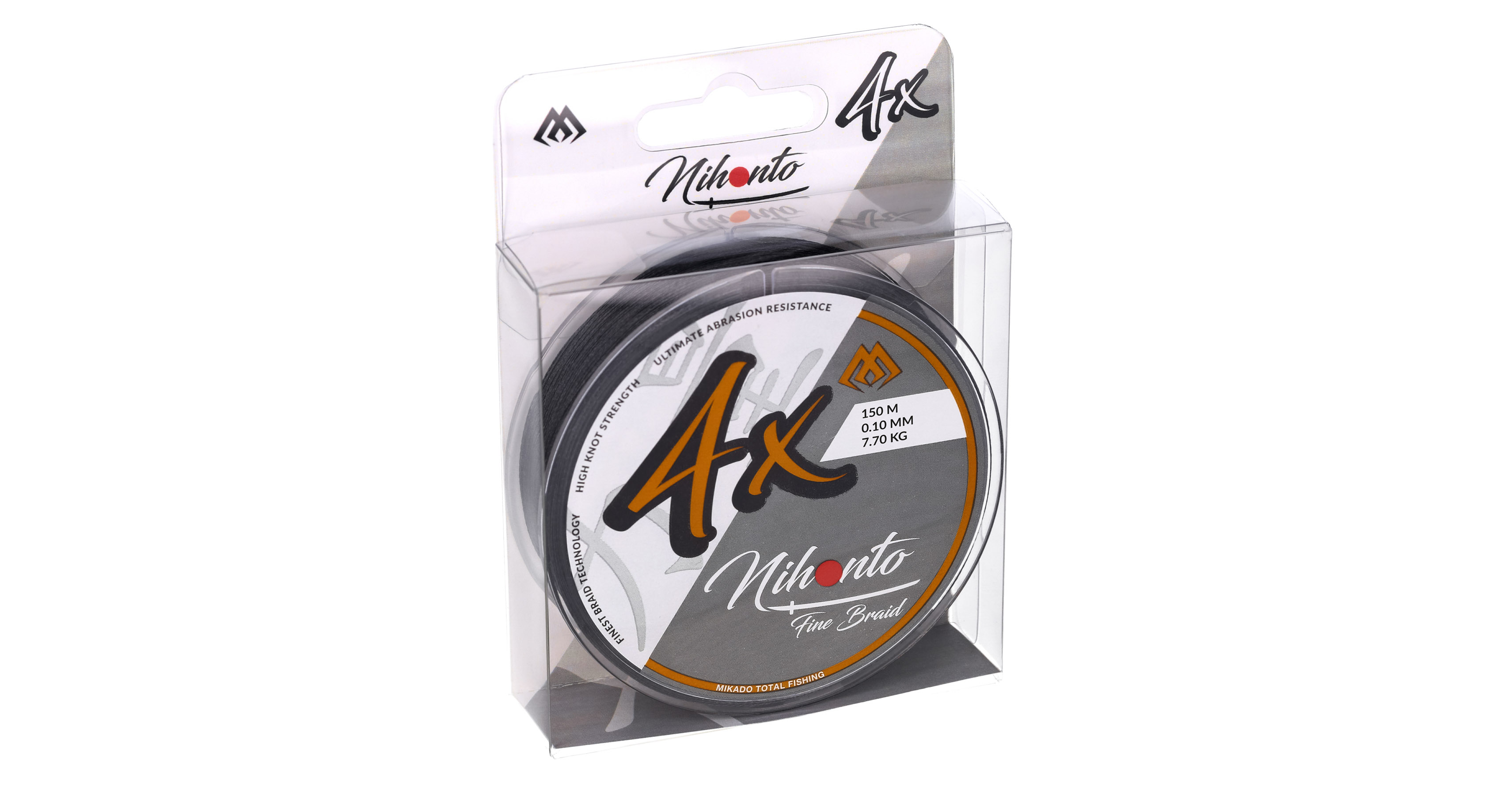 PLETENÁ ŠŇŮRA - NIHONTO FINE BRAID - 0.30mm/29.6kg/15m - ČERNÁ - 1 cívka