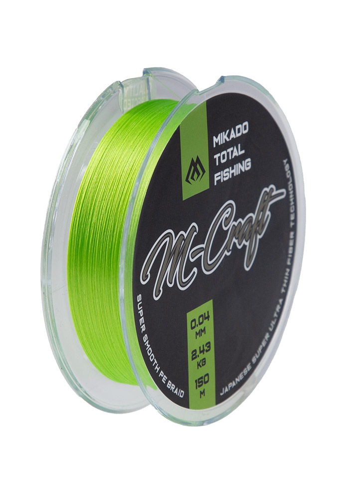 Šňůra Mikado M-Craft Braid 0.03mm/1.83kg/150 m fluo