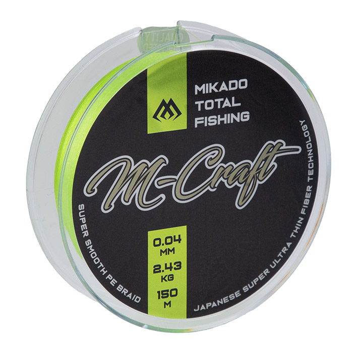 Šňůra Mikado M-Craft Braid 0.03mm/1.83kg/150 m fluo