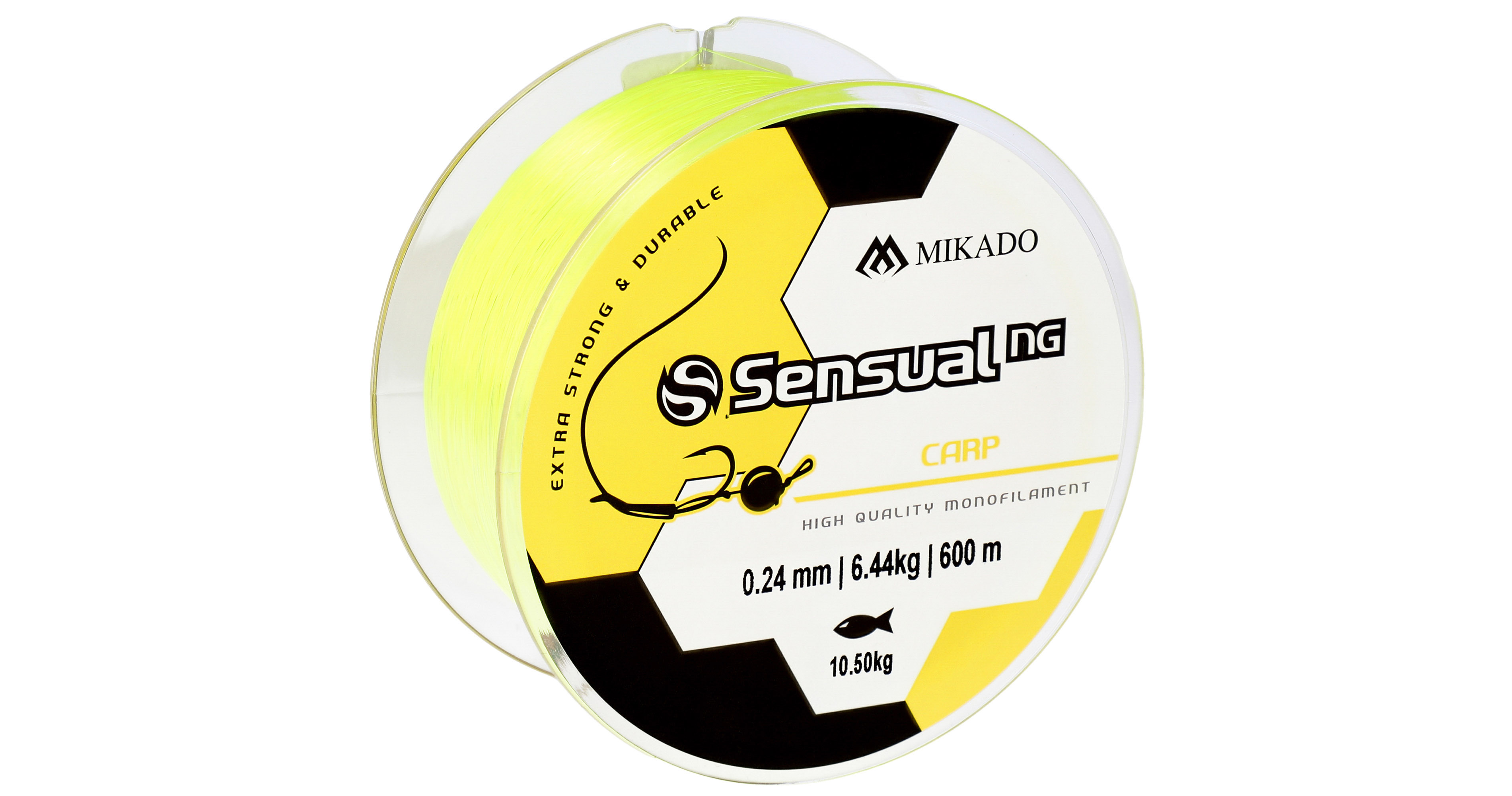 VLASEC - SENSUAL N.G. CARP 0.35mm/23kg/600m - ŽLUTÉ - 1 cívka