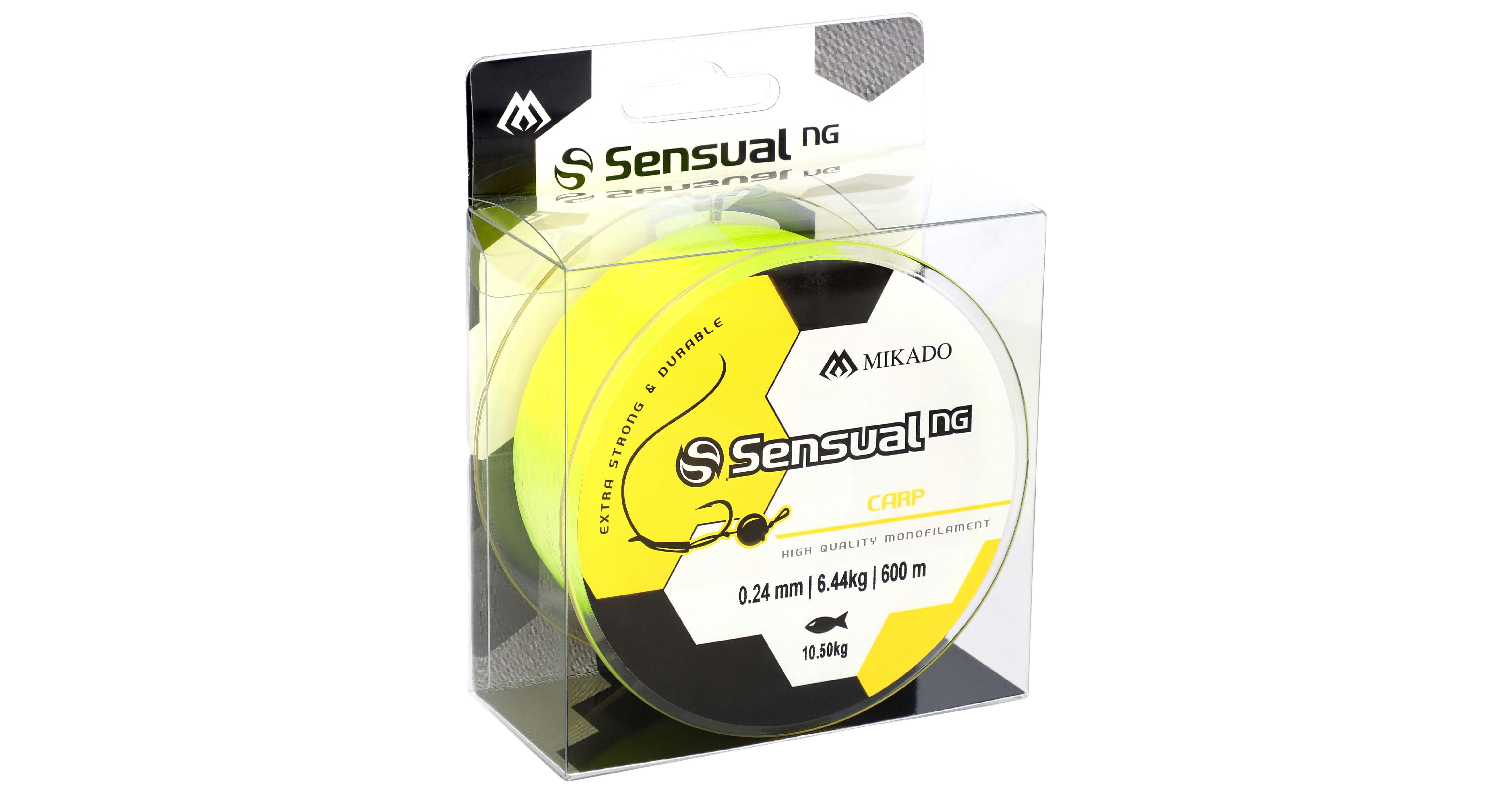 VLASEC - SENSUAL N.G. CARP 0.35mm/23kg/600m - ŽLUTÉ - 1 cívka